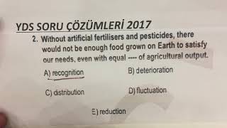 YDS Soru Çözumleri  YDS Örnek Sorular  OSYM Soruları  YDS Çıkmış Sorular [upl. by Gussman773]