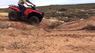 Vid 5  4x4 action on new 2016 Honda Rancher 420 4x4 DCT EPS [upl. by Vins]