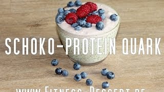 MEGA SCHOKO  PROTEIN QUARK bis 92 g Eiweiß Fitness Low carb Rezept [upl. by Akimed]