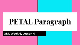 Miss Douglas PETAL Paragraph Breakdown [upl. by Ttenaej]