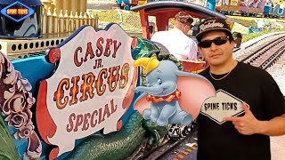 Casey Jr Circus Train Full Vertical Dumbo Ride Video at Disneyland [upl. by Attehcnoc152]