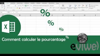 Excel  Comment calculer un pourcentage How to calculate a percentage كيفية حساب النسبة المئوية [upl. by Nialb199]