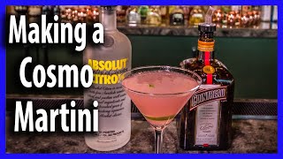 How to Make a Cosmo Martini  The Popular Cosmopolitan a Simple at Home Drink Recipe [upl. by Erdnassak916]