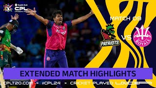 Extended Highlights  St Kitts and Nevis Patriots vs Barbados Royals  CPL 2024 [upl. by Rahel]