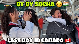 By By Sneha 😞🇮🇳 LAST DAY IN CANADA Emotional Moment😭 ANEGL’s SHIVAM [upl. by Hennessy]