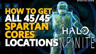 All Spartan Cores Halo Infinite 45 Locations [upl. by Fanchet]