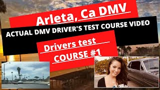 ACTUAL TEST ROUTE Arleta DMV on Van Nuys Behind The Wheel Drivers License Test Driving Course 1 [upl. by Lamok]