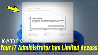 Page Not Available Your IT Administrator has Limited Access to Some Areas of this App  Fix Defender [upl. by Benedikta]