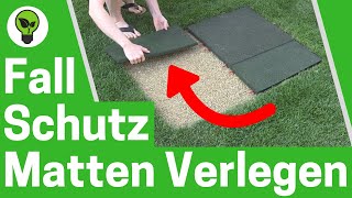 Fallschutzmatten Verlegen ✅ TOP ANLEITUNG Wie Gummi Fallschutzplatten im Garten Legen amp Schneiden [upl. by Arlon]