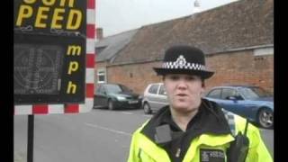 Year 5 pupils from Lambourn School conduct speed checks in Crowle Road Lambourn [upl. by Amory]