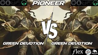 Mono Green Devotion VS Mono Green Devotion MTG Pioneer [upl. by Gore952]