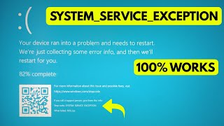 FIX system service exception windows 10 blue screen✔stop code ntfssys✔your pc ran into a problem [upl. by Ahsla]