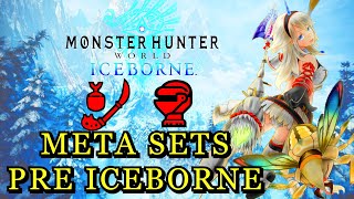 MHW Insect Glaive Ultimate Meta Sets PRE ICEBORNE  IG Set High DPS 100 Critical [upl. by Grani213]