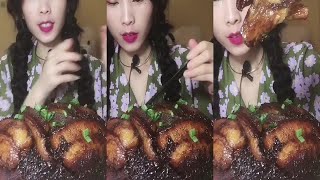 ASMR MUKBANG  Steamed Meat and Glutinous Rice Snail Noodles Boiled Eggs Fried Skewers so Yummy [upl. by Balfore35]