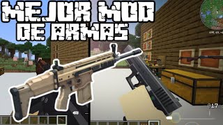 EL MEJOR MOD DE ARMAS PARA MINECRAFT 1165🔫 REVIEW [upl. by Swinton]