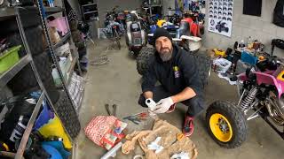 Changing the Wool from a Toomey T5 Wheelie Suzuki LT80 🔥 [upl. by Enelam754]