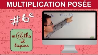 Poser une multiplication  Sixième [upl. by Nedroj675]