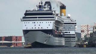 Cruiseschip Celebrity Constellation vertrekt uit Amsterdam 9 juli 2011 [upl. by Melonie]