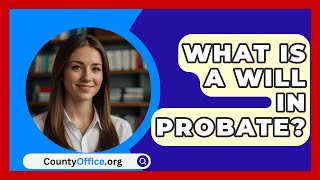 What Is A Will In Probate  CountyOfficeorg [upl. by Noscire]