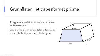 Volum av ikkerektangulære prismer [upl. by Leahplar]