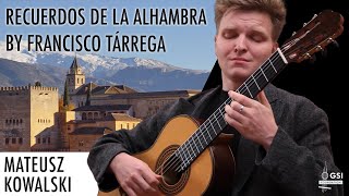 Mateusz Kowalski plays Francisco Tarregas quotRecuerdos de la Alhambraquot on a 2022 Dominik Wurth guitar [upl. by Kaazi]