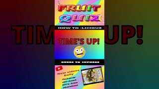 Don’t go bananas 🍌 on Fruit Quiz 128 OneSeed Knowledge Challenge 😂 fruitquiz fruitsfacts [upl. by Arihsay]