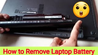 How to Remove any Laptop Battery  kisi v laptop ki battery kaise nikale [upl. by Bowen]