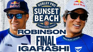 Jack Robinson vs Kanoa Igarashi  Hurley Pro Sunset Beach 2024  FINAL [upl. by Sonitnatsnoc]