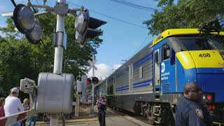 OYSTERFEST FESTIVAL 2017  LIRR WESTBOUND TRAIN LEAVING OYSTER BAY LONG ISLAND STATION [upl. by Finstad82]