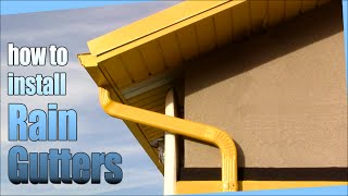 How to install Rain Gutters  DIY [upl. by Holna]