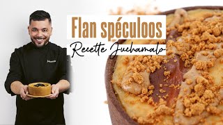 Flan spéculoos x Juchamalo recette complète 😍 [upl. by Avlem463]