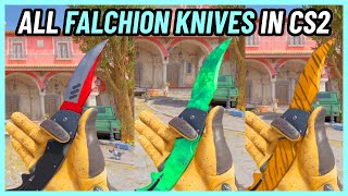 ★ FALCHION KNIFE All Skins  CS2 InGame 4K [upl. by Kruse]