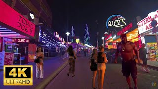 Magaluf Strip Nightlife Mallorca 🇪🇸 🔴  NEW Walking Tour in Palma De Mallorca 4K HD [upl. by Gotthard]