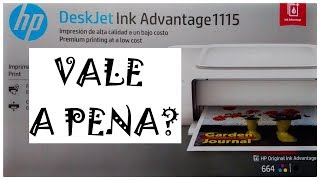 Impressora HP DeskJet Ink Advantage 1115 Review e Unboxing [upl. by Healy354]