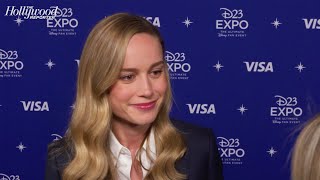 Brie Larson On Fan Reaction to The Marvels Trailer Showing A New Side of Carol amp More  D23 Expo [upl. by Ssidnak240]