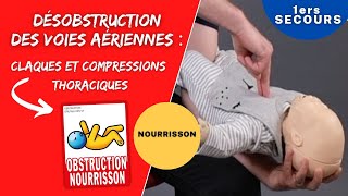 Etouffement du NOURRISSON  les techniques de DÉSOBSTRUCTION ı Formation premiers secours [upl. by Sekoorb]