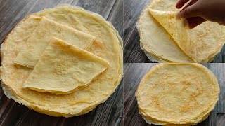 Homemade Crepes Recipe  Basic French Crepes Recipe [upl. by Aimac]