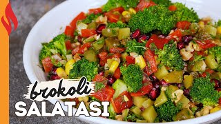 Narlı Cevizli Brokoli Salatası Tarifi  Nasıl Yapılır [upl. by Lynelle183]