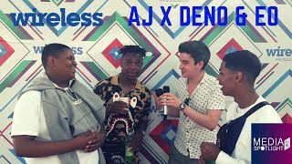 Wireless 2018 EO joins our interview with AJ x Deno Media Spotlight UK [upl. by Otcefrep]