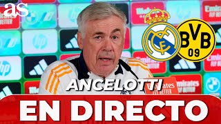 ANCELOTTI EN DIRECTO  RUEDA DE PRENSA post REAL MADRID vs BORUSSIA DORTMUND [upl. by Dorian3]