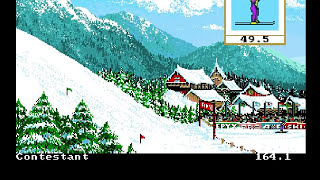 Winter Games Commodore Amiga [upl. by Micheal]