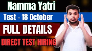 Namma Yatri Direct Test  Exam Pattern  Full Process  Namma Yatri Hiring Challenge Questions [upl. by Kohler]