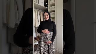 hijab grwm hijabfashion aesthetic tesettür outfitideas hijabstyle baby pregnant [upl. by Neeneg]