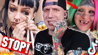 Dangerous Piercings You Should NEVER Do  New TikTok Piercing Fails 25  Roly [upl. by Elmaleh]