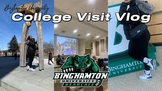 I Visited Binghamton University  College Visit Vlog 🐻 [upl. by Hardden]