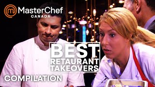 Best Restaurant Takeovers  MasterChef Canada  MasterChef World [upl. by Eeruhs649]