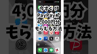 【やるしかない！】今すぐPayPay4000円もらえる方法！ [upl. by Annitsirhc]