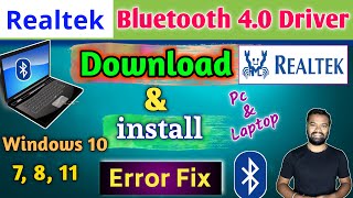 How To Download Realtek 40 Bluetooth Driver  Realtek 40 Bluetooth Driver install kaise kare [upl. by Nyladgam314]