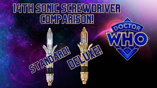 14th Doctor Sonic Screwdriver Standard Edition and Deluxe Gold Edition Comparison🤙🏽🪛🟦 [upl. by Nashner]