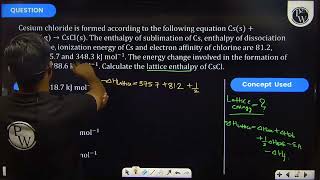 Cesium chloride is formed according to the following equation \\mathrmCs\mathrms05 \mat [upl. by Richardo943]